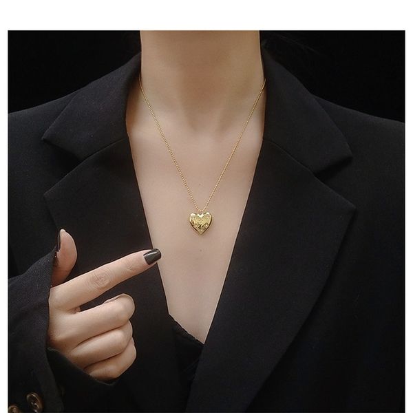 gold plated stainless steel heart pendant necklace women wedding jewelry, elegant crystal love necklaces neck chains female, Silver
gold plated stainless steel heart pendant necklace women wedding jewelry, elegant crystal love necklaces neck chains female, Silver