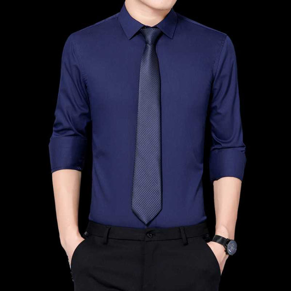 man non-ironing bamboo fiber shirt smart casual long sleeve men white pink blue black gray shirts slim fit clothings homme, White;black
man non-ironing bamboo fiber shirt smart casual long sleeve men white pink blue black gray shirts slim fit clothings homme, White;black
