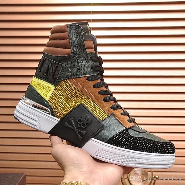 new mens casual shoes luxury phantom kick $hi -crystal ankle fashion boots leather big size men shoes chaussures pour hommes fast ship, Black
new mens casual shoes luxury phantom kick $hi -crystal ankle fashion boots leather big size men shoes chaussures pour hommes fast ship, Black