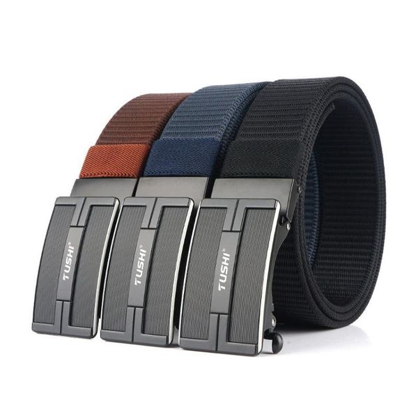 casual belt for men youth outdoor thick nylon belt for jeans pants metal automatic buckle trousers canvas men's belts adjustable, Black;brown
casual belt for men youth outdoor thick nylon belt for jeans pants metal automatic buckle trousers canvas men's belts adjustable, Black;brown