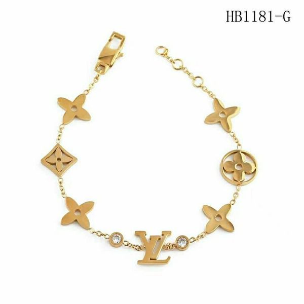 with box luxurious exquisite chain bracelet jewelry women diamond bracelets stainless steel l̴v bangle designer valentines gift 548, Black 
with box luxurious exquisite chain bracelet jewelry women diamond bracelets stainless steel l̴v bangle designer valentines gift 548, Black