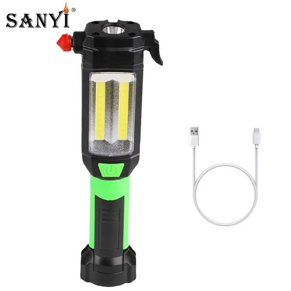 2 in 1 cob led car emergency tool magnetic work light usb rechargeable torch hook clip for camping working repairing
2 in 1 cob led car emergency tool magnetic work light usb rechargeable torch hook clip for camping working repairing