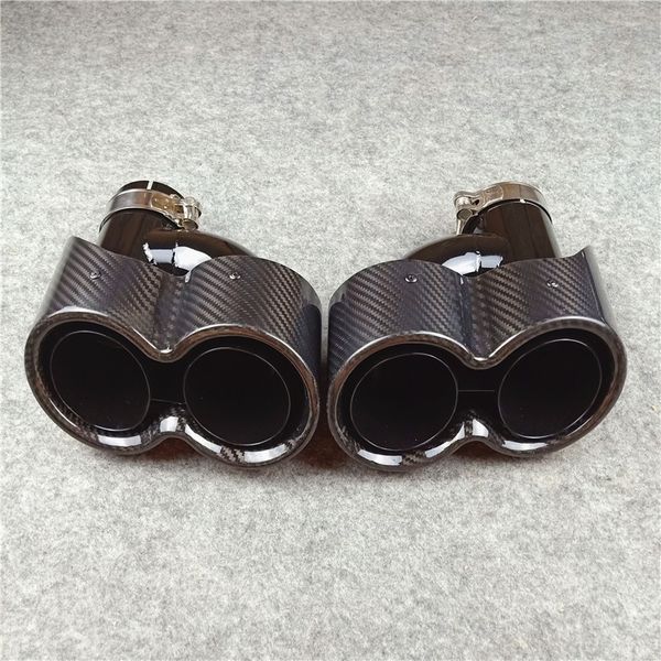 1 pair h model glossy black stainless steel exhaust pipes car universal muffler tip carbon fiber auto parts tailpipe
1 pair h model glossy black stainless steel exhaust pipes car universal muffler tip carbon fiber auto parts tailpipe