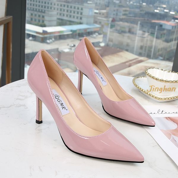 spring women pumps high heels patent leather stiletto high heels shoes pointed toe party shoes comfort high-heeled, Black
spring women pumps high heels patent leather stiletto high heels shoes pointed toe party shoes comfort high-heeled, Black