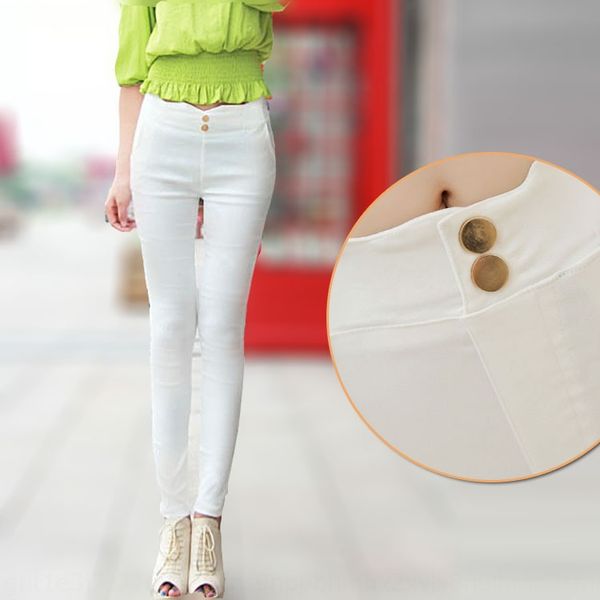 95iu1 autumn new two-button outer pencil women's slim-fit stretch nine-point high tight pants pencil pants tight pantswaist leggings fa, Black
95iu1 autumn new two-button outer pencil women's slim-fit stretch nine-point high tight pants pencil pants tight pantswaist leggings fa, Black