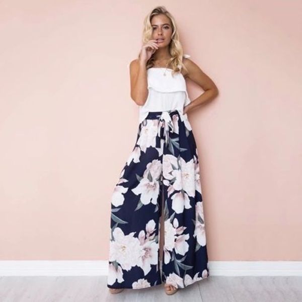 2020 fashion trend casual style comfortable and beautiful female printed lace-up wide-leg pants, Black;white
2020 fashion trend casual style comfortable and beautiful female printed lace-up wide-leg pants, Black;white