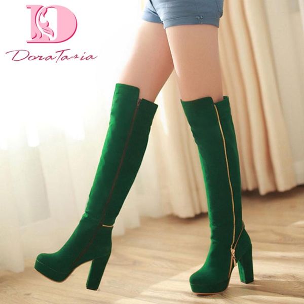 doratasia новые большие размеры 48 square high heels элегантная платформа урожай зима сапоги до колен женская обувь, Black
doratasia новые большие размеры 48 square high heels элегантная платформа урожай зима сапоги до колен женская обувь, Black