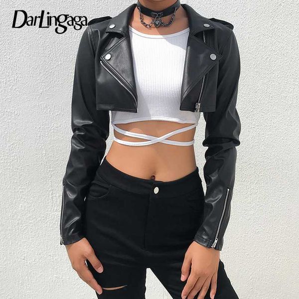 darlingaga street motorcycle faux leather jacket women zipper cropped jacket coat outerwear autumn basic jackets ladies cardigan, Black;brown
darlingaga street motorcycle faux leather jacket women zipper cropped jacket coat outerwear autumn basic jackets ladies cardigan, Black;brown