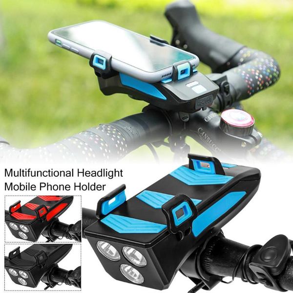 4 in 1 bicycle light 2000mah usb rechargeable bike headlight mobile phone bracket riding front light speaker handlebar bike horn 
4 in 1 bicycle light 2000mah usb rechargeable bike headlight mobile phone bracket riding front light speaker handlebar bike horn