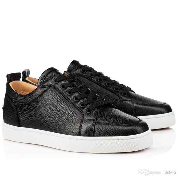 black/creamy-white grain leather with red soles brand shoes without studded junior shoes rantulow sneakers flat women men red bottom walking
black/creamy-white grain leather with red soles brand shoes without studded junior shoes rantulow sneakers flat women men red bottom walking