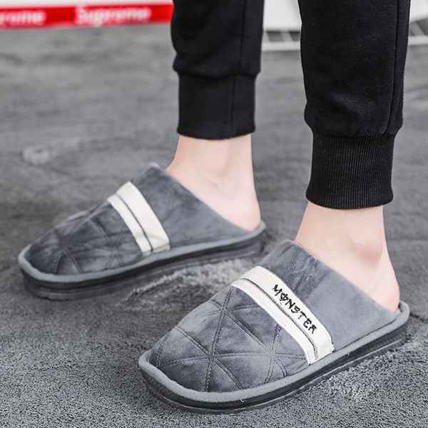 m&v slippers men's winter warm plush cotton slippers fashion home cotton drag non-slip flip flops confortable indoor home shoes, Black
m&v slippers men's winter warm plush cotton slippers fashion home cotton drag non-slip flip flops confortable indoor home shoes, Black