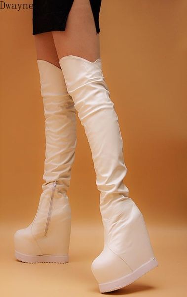 winter new thick-sole muffin stovepipe boots over-the-knee boots within increased long wedges ladies high tube, Black
winter new thick-sole muffin stovepipe boots over-the-knee boots within increased long wedges ladies high tube, Black