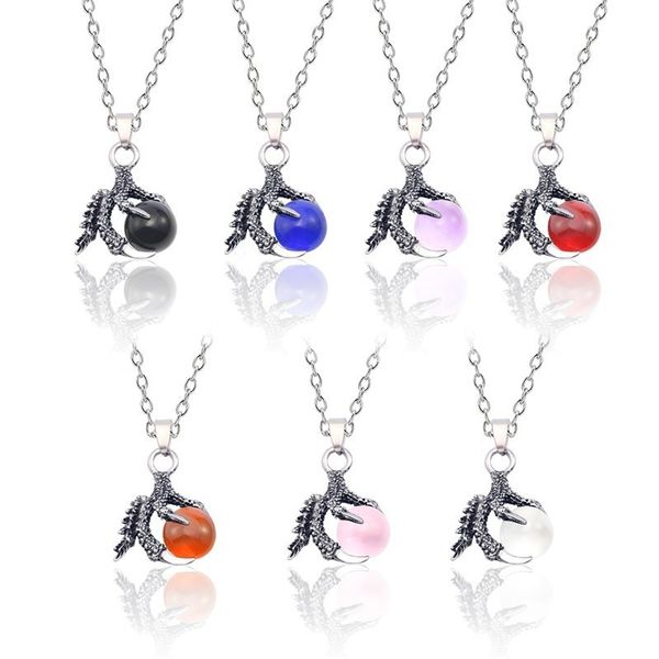 2020 retro gothic dragon claw beads necklace for men metal punk pendant necklace wish god guarding jewelry gifts, Silver
2020 retro gothic dragon claw beads necklace for men metal punk pendant necklace wish god guarding jewelry gifts, Silver