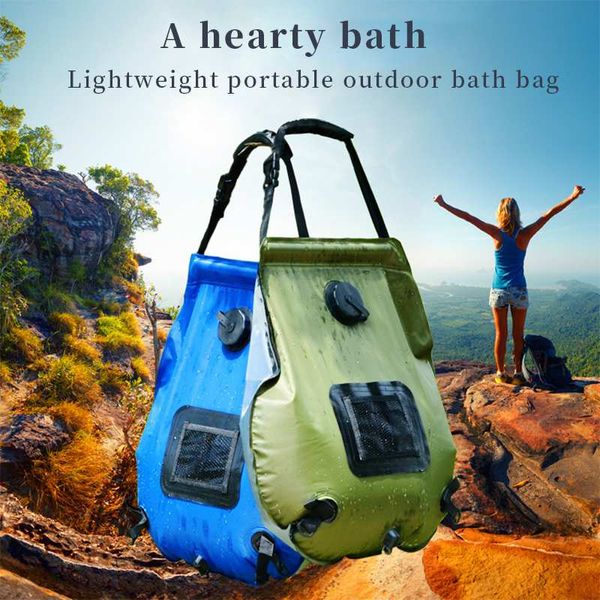 20l solar shower bag camping beach swimming heating bathing bag portable water supply sun energy hydration backpack
20l solar shower bag camping beach swimming heating bathing bag portable water supply sun energy hydration backpack