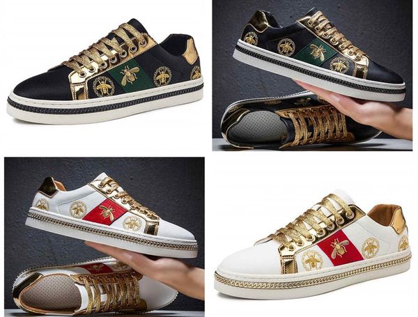 2020 men's casual shoes men black sneakers microfiber leather golden bee embroidery breathable shoes
2020 men's casual shoes men black sneakers microfiber leather golden bee embroidery breathable shoes