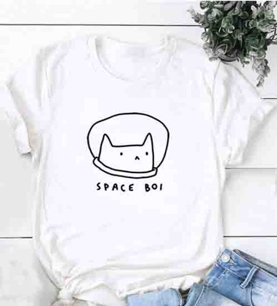 new lovely space cat print t shirt women o neck short sleeve summer casual t-shirt fashion tumblr graphic tshirts outfits, White
new lovely space cat print t shirt women o neck short sleeve summer casual t-shirt fashion tumblr graphic tshirts outfits, White