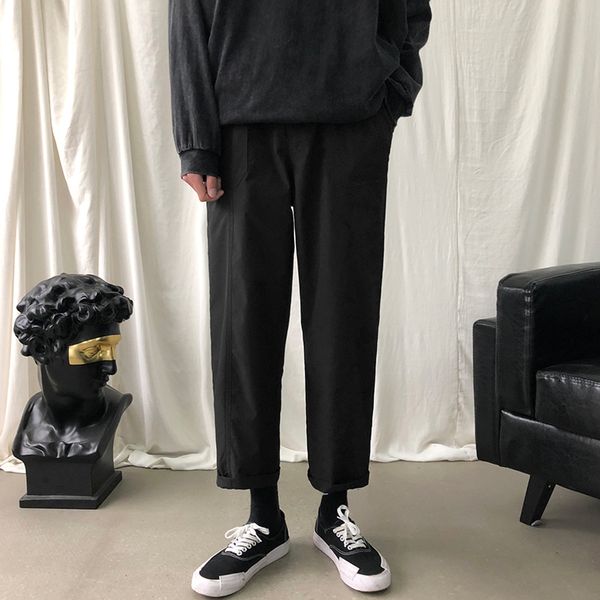 men's pants 2021 fashion trend loose leisure casual 4 color cargo pocket haren male trousers plus size m-3xl, Black
men's pants 2021 fashion trend loose leisure casual 4 color cargo pocket haren male trousers plus size m-3xl, Black