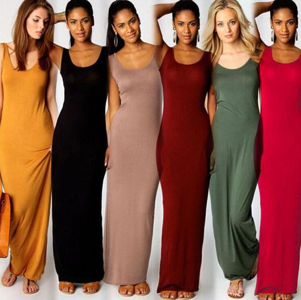 summer designer dress womens elegant new fashion club vest tank party dresses long maxi dress plus size robe 10 colors, Black;gray
summer designer dress womens elegant new fashion club vest tank party dresses long maxi dress plus size robe 10 colors, Black;gray