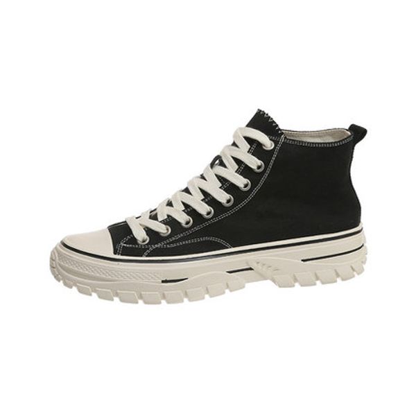 2020 spring and autumn new high-canvas shoes casual all-match platform flat platform women's shoes, Black
2020 spring and autumn new high-canvas shoes casual all-match platform flat platform women's shoes, Black