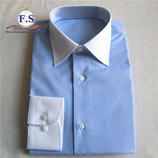 tailored 120's easy care men dress shirt with white collar and cuff, White;black
tailored 120's easy care men dress shirt with white collar and cuff, White;black