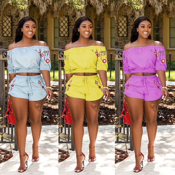 slash neck floral womens 2pcs summer short sleeve solid color elastic band drawstring shorts two piece pants, White
slash neck floral womens 2pcs summer short sleeve solid color elastic band drawstring shorts two piece pants, White