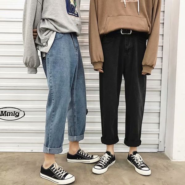 wholesale 2020 fashion straight jeans men's handsome casual pants korean loose ankle length pants summer wild men's harem, Blue
wholesale 2020 fashion straight jeans men's handsome casual pants korean loose ankle length pants summer wild men's harem, Blue