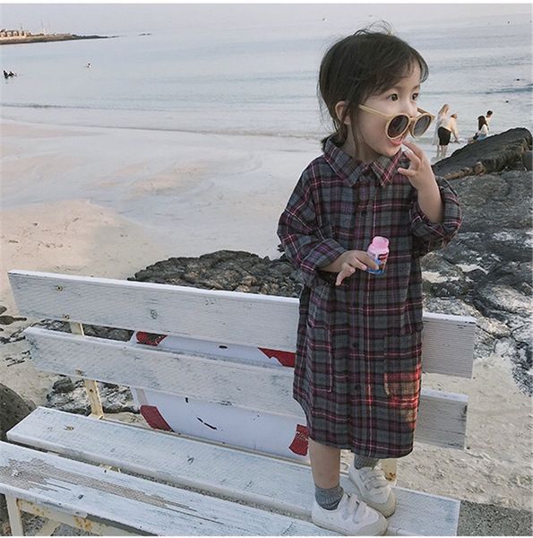 sk ins spring autumn little girls dress lovely plaid long sleeve turn-down collar quality children princess dresses, Red;yellow
sk ins spring autumn little girls dress lovely plaid long sleeve turn-down collar quality children princess dresses, Red;yellow