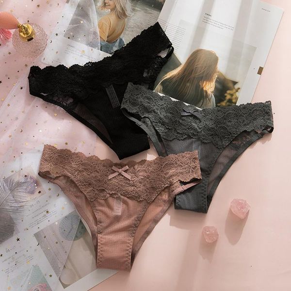 summer new lace underwear women japanese low waist comfortable breathable thong briefs women, Black;pink
summer new lace underwear women japanese low waist comfortable breathable thong briefs women, Black;pink
