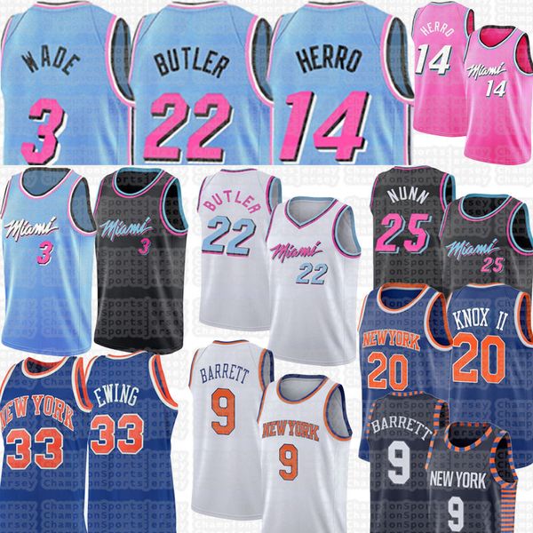 dwyane 3 wade jimmy 22 butler heats jerseys patrick 33 ewing new york knicks rj 9 barrett tyler 14 herro, Black;red
dwyane 3 wade jimmy 22 butler heats jerseys patrick 33 ewing new york knicks rj 9 barrett tyler 14 herro, Black;red