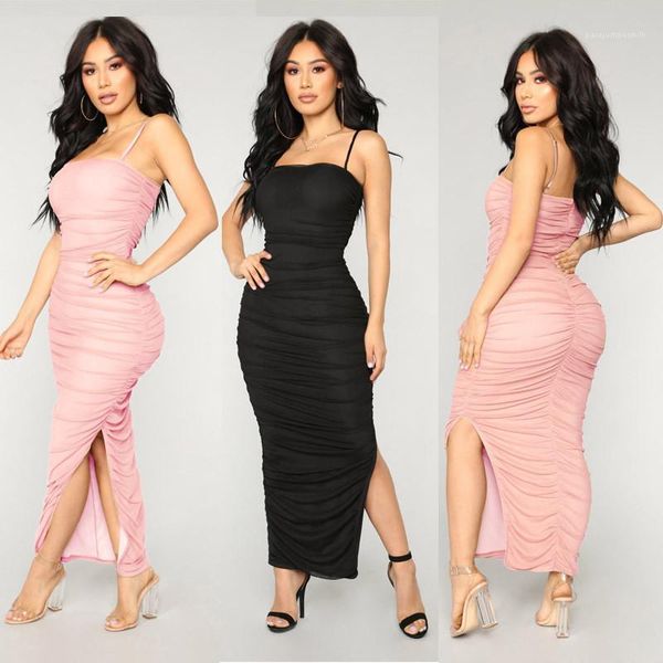 strap solid color womens summer dresses casual skinny spilt pleated sleeveless summer womens designer dresses wrapped chest spaghetti, Black;gray
strap solid color womens summer dresses casual skinny spilt pleated sleeveless summer womens designer dresses wrapped chest spaghetti, Black;gray