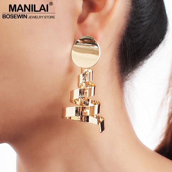 manilai spiral alloy drop dangle earrings for women fashion metal statement pendant earrings wedding jewelry wholesale 2020, Silver
manilai spiral alloy drop dangle earrings for women fashion metal statement pendant earrings wedding jewelry wholesale 2020, Silver