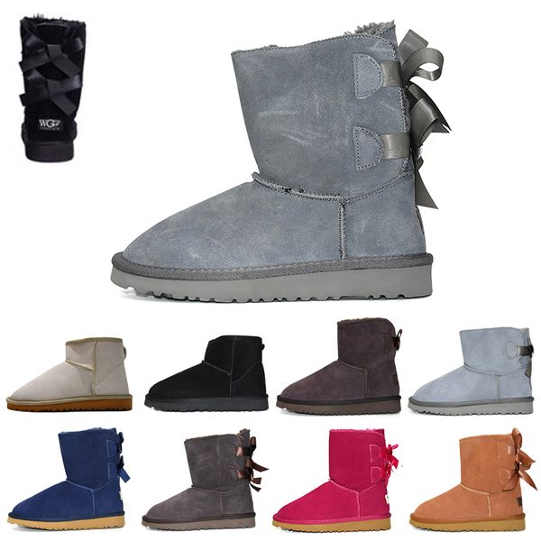 australia classic women winter snow boots girl short two bow kneel half leather mini boots ankle chestnut grey black womens girl shoes 5-10
australia classic women winter snow boots girl short two bow kneel half leather mini boots ankle chestnut grey black womens girl shoes 5-10