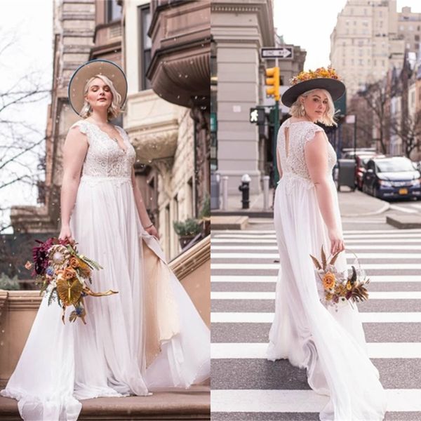 2020 plus size wedding dresses spaghetti straps lace appliques bridal gowns hollow back sweep train a line wedding dress robe de mariee, White
2020 plus size wedding dresses spaghetti straps lace appliques bridal gowns hollow back sweep train a line wedding dress robe de mariee, White