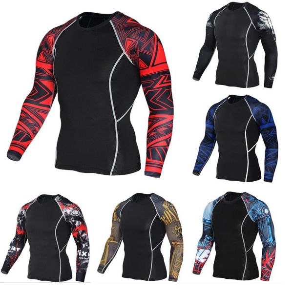 2020 men's compression t-shirt gym training workout training workout men's sportswear compression gym suit, Black;blue
2020 men's compression t-shirt gym training workout training workout men's sportswear compression gym suit, Black;blue