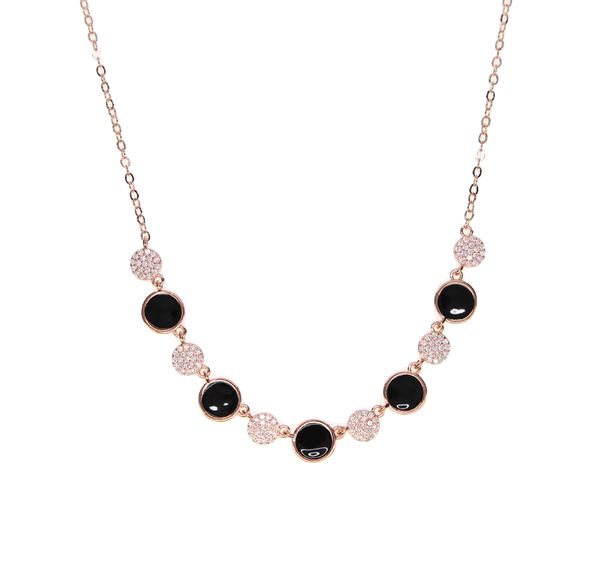 2017 black enamel round charm pendant fashion classic jewelry formal dress jewelry rose gold plated round statement chunky cz necklace, Silver
2017 black enamel round charm pendant fashion classic jewelry formal dress jewelry rose gold plated round statement chunky cz necklace, Silver