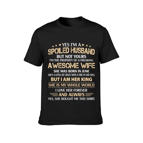 yes im a spoiled husband of a june wife t shirt new style summer plus size 5xl tee shirt designs unique cool graphic, White;black
yes im a spoiled husband of a june wife t shirt new style summer plus size 5xl tee shirt designs unique cool graphic, White;black