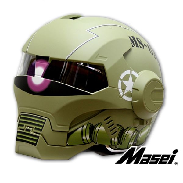 masei610 ironman motorcycle helmet casque motocross half helmet personality open face trend cycle race matte green
masei610 ironman motorcycle helmet casque motocross half helmet personality open face trend cycle race matte green