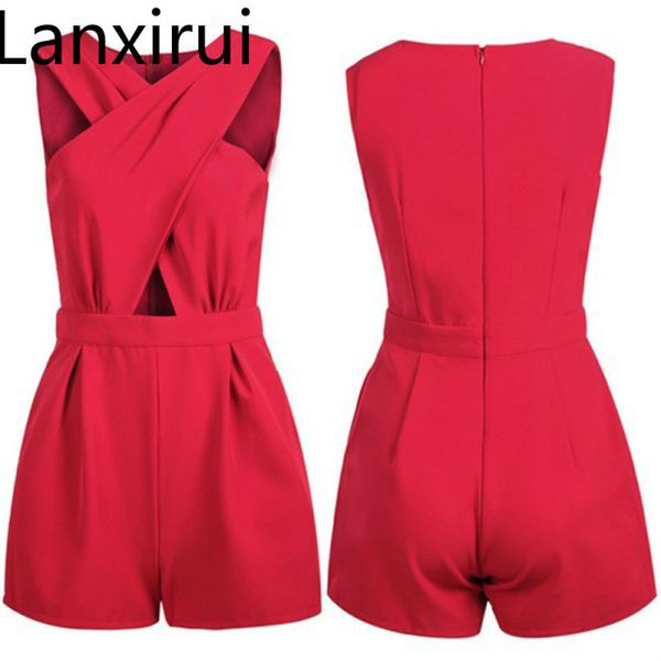fashion women summer bandage romper jumpersuits slim sleeveless bodycon party jumpsuit short pants female clothing, Black;white
fashion women summer bandage romper jumpersuits slim sleeveless bodycon party jumpsuit short pants female clothing, Black;white