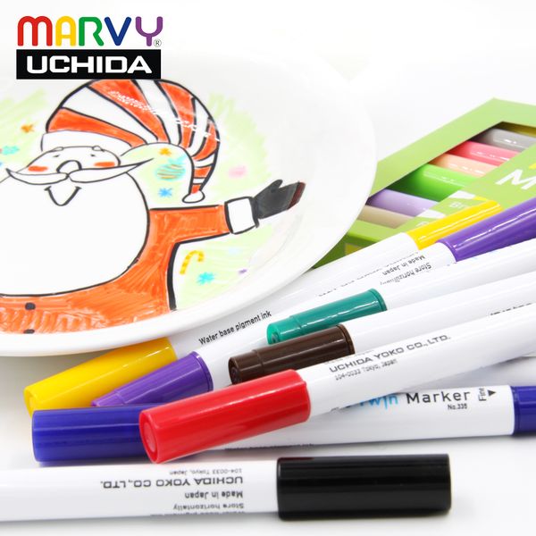 marvy ceramics marker pen 8colors double-headed diy markers brush pen permanent painting glass porcelain metal plastic marker
marvy ceramics marker pen 8colors double-headed diy markers brush pen permanent painting glass porcelain metal plastic marker
