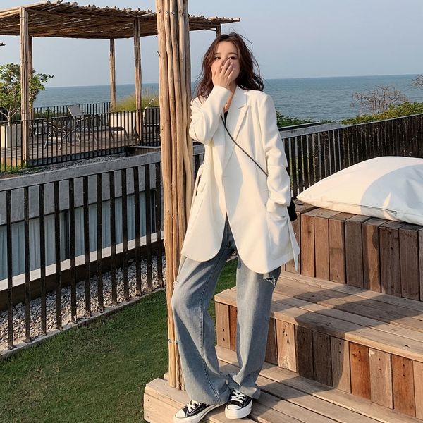 internet celebrity small suit for women 2020 spring new korean style loose design niche casual jacket jacket jacket, White;black
internet celebrity small suit for women 2020 spring new korean style loose design niche casual jacket jacket jacket, White;black