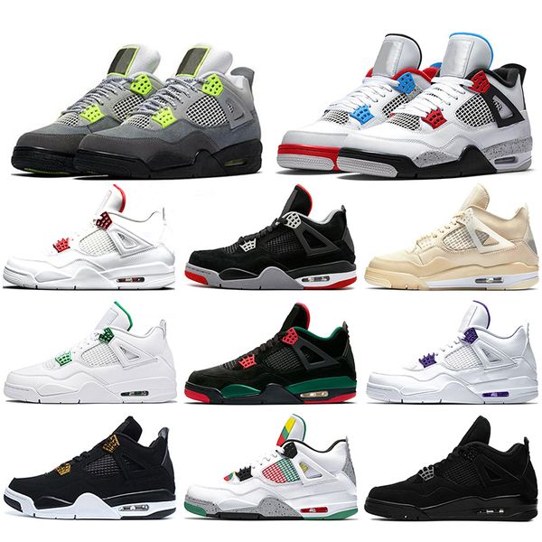 jumpman 4 4s mens trainers basketball shoes sail neon metallic purple red athletics men sports sneakers size 7-13
jumpman 4 4s mens trainers basketball shoes sail neon metallic purple red athletics men sports sneakers size 7-13