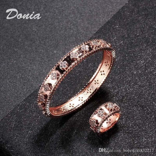 donia jewelry party european and american fashion large classic flower micro inlaid zirconia bracelet ring set women's bracelet ring se, Black
donia jewelry party european and american fashion large classic flower micro inlaid zirconia bracelet ring set women's bracelet ring se, Black