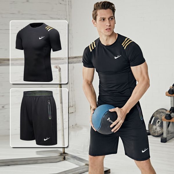 wpbpu fitness clothes men's tight clothes quick-drying summer high-elastic football basketball training sports suit running sportswear, White;black
wpbpu fitness clothes men's tight clothes quick-drying summer high-elastic football basketball training sports suit running sportswear, White;black