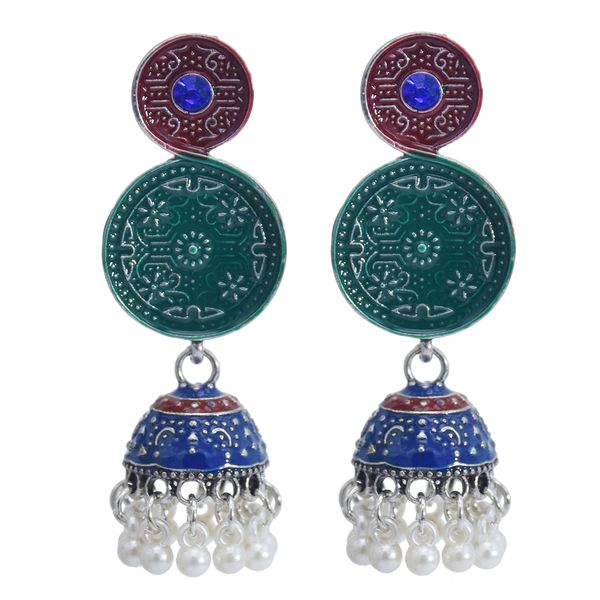 индийский boho стиль 6 цвет jhumki серебро с многоцветный эмаль бисер белл кисточкой jhumka серьги для женщин, Silver
индийский boho стиль 6 цвет jhumki серебро с многоцветный эмаль бисер белл кисточкой jhumka серьги для женщин, Silver