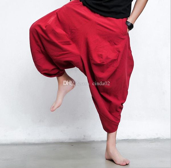 vintage men pants thiland style fashion haren lanterns crotch loose pants capris mens pants, Black
vintage men pants thiland style fashion haren lanterns crotch loose pants capris mens pants, Black