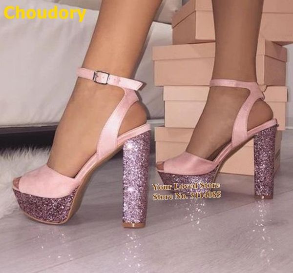 choudory bling bling grete chunky heel sandals glitter sequined platform dress shoes buckle strap patchwork wedding shoes size47, Black
choudory bling bling grete chunky heel sandals glitter sequined platform dress shoes buckle strap patchwork wedding shoes size47, Black