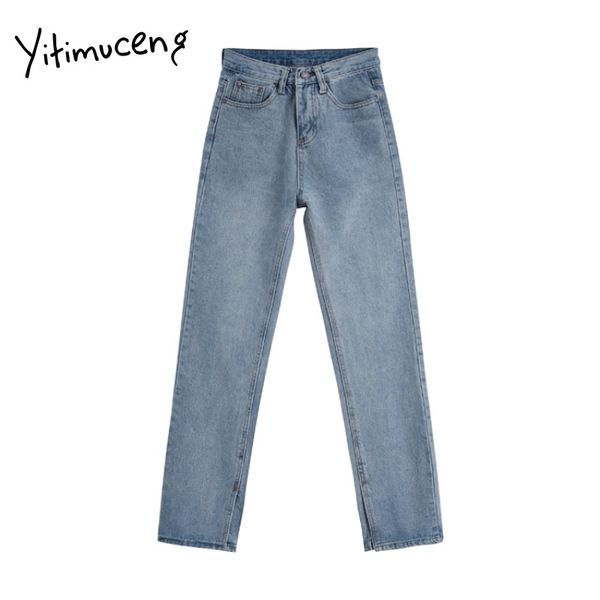yitimuceng new jeans woman plus size korean fashion split straight pants casual fashion loose solid blue high waisted jeans 2020
yitimuceng new jeans woman plus size korean fashion split straight pants casual fashion loose solid blue high waisted jeans 2020