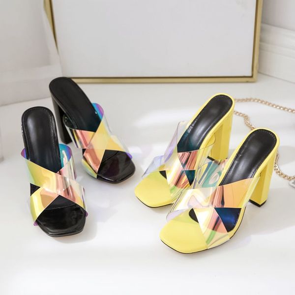 women's sandals thick heel heighten slippers pure color personality joker simple trend fashion european and american style summer, Black
women's sandals thick heel heighten slippers pure color personality joker simple trend fashion european and american style summer, Black