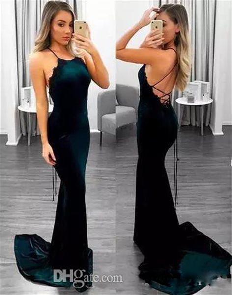 hunter green back mermaid velvet prom dresses long lace appliques party wear sweep train evening dress special occasion gowns, Black;red
hunter green back mermaid velvet prom dresses long lace appliques party wear sweep train evening dress special occasion gowns, Black;red