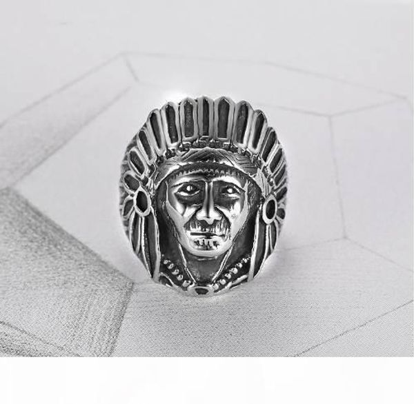 mens jewelry stainless steel indian chief head rings vintage tribal leader punk band ring hip hop motorcycle ring size7-15, Silver
mens jewelry stainless steel indian chief head rings vintage tribal leader punk band ring hip hop motorcycle ring size7-15, Silver